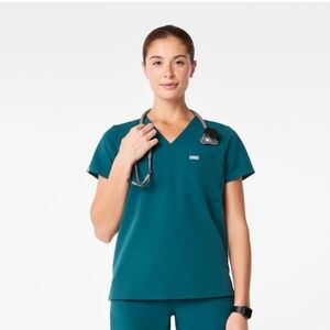 Caribbean Blue Figs Set Catarina 1 Pocket Xxs/P & Zamora Joggers Xs/P